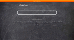 Desktop Screenshot of halasport.com
